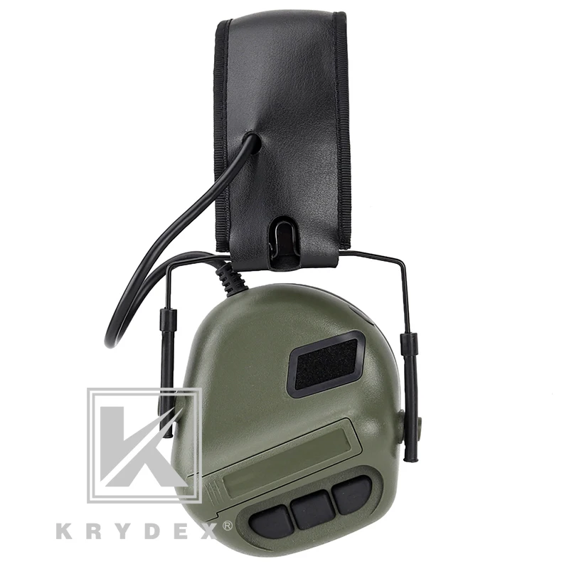 KRYDEX OD IPSC тактическая гарнитура Peltor Comtac шумоподавление наушники для связи для охоты стрельбы военной деятельности
