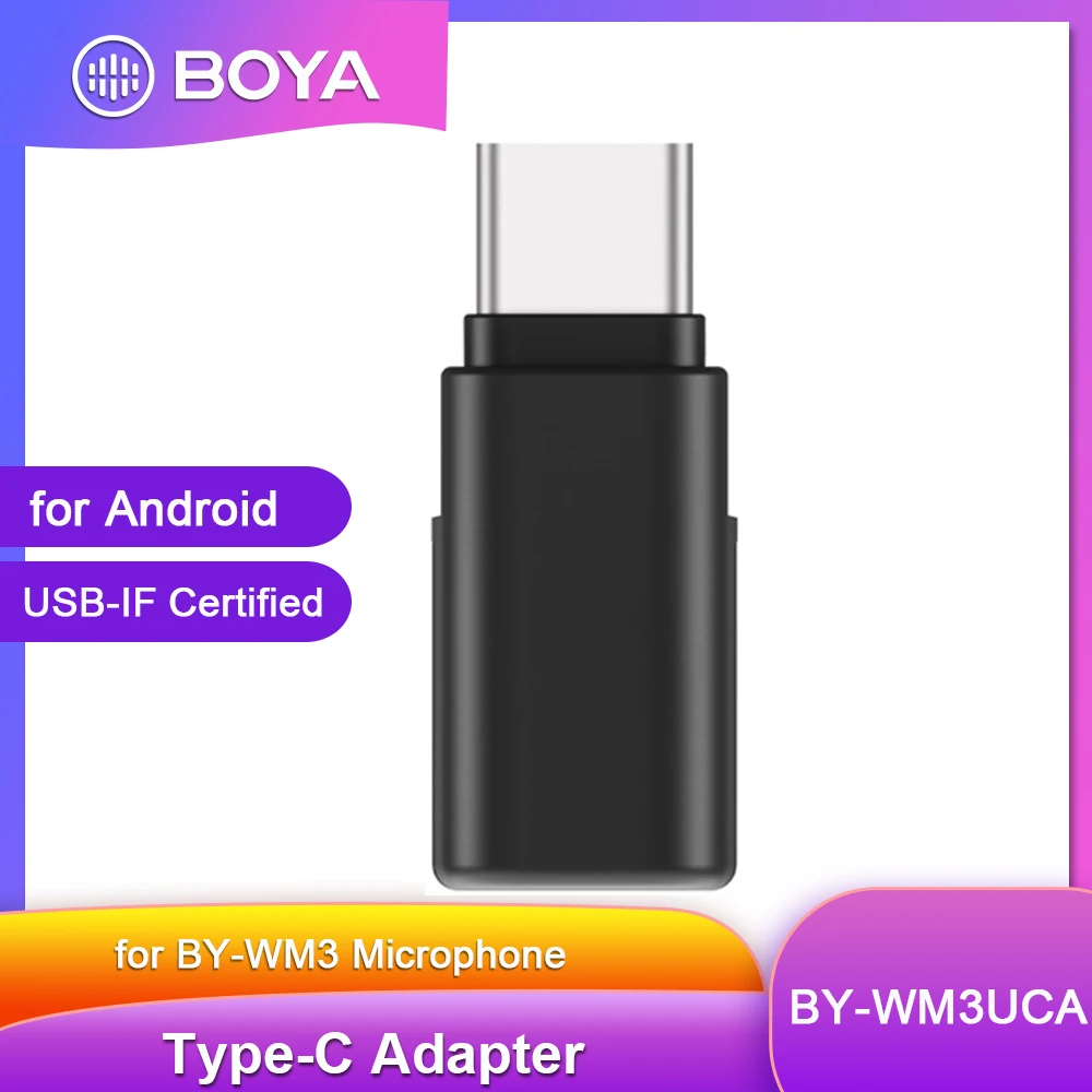 microphone for computer BOYA MFI Certificated Lightning Type-C Adapter for iPhone iPad iPod Android Smartphone BY-WM3 Wireless Microphone Accessories headphones with mic Microphones