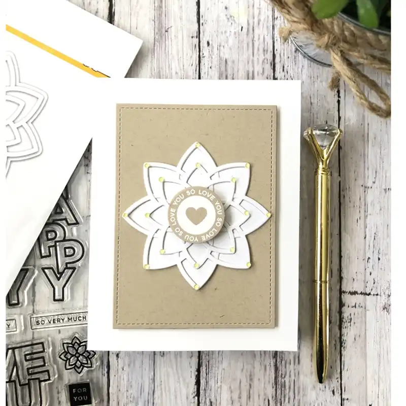 2020 New Metal Cutting Dies And Scrapbooking For Paper Making Happy Days Words Clear Stamp Embossing Stencil Frame Card Craft Aliexpress