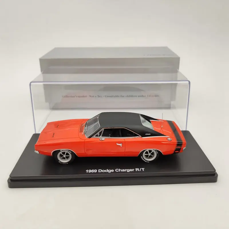 1:43 1969 Dodge зарядное устройство R/T Bumble Bee полоса смолы ОГРАНИЧЕННАЯ МОДЕЛЬ-оранжевый