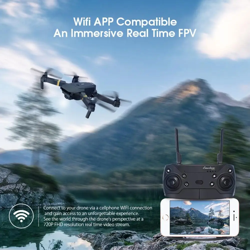 Складной Дрон 2,4G wifi FPV 1080 P/720 P HD камера Фото Видео режим удержания высоты RC Квадрокоптер FPV Дрон RTF