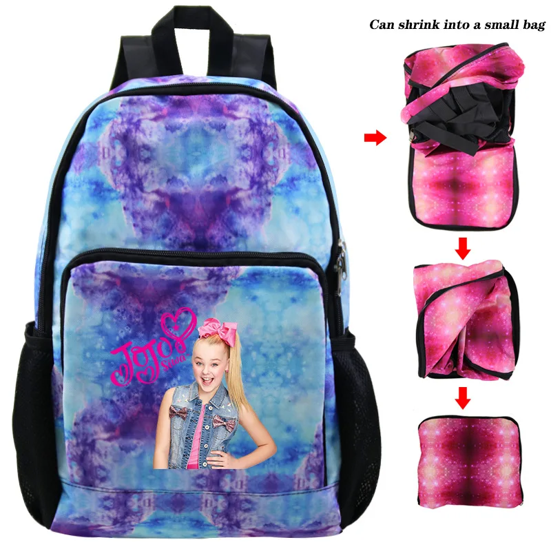 photo colour Дети Jojo Siwa рюкзак для девочек школьная сумка супер звезда школьный персональный книга сумки печать mochila большой емкости Bolsa - Цвет: photo colour