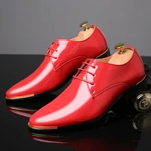 

formal shoes men classic Patent leather wedding shoes men office coiffeur men dress shoes leather