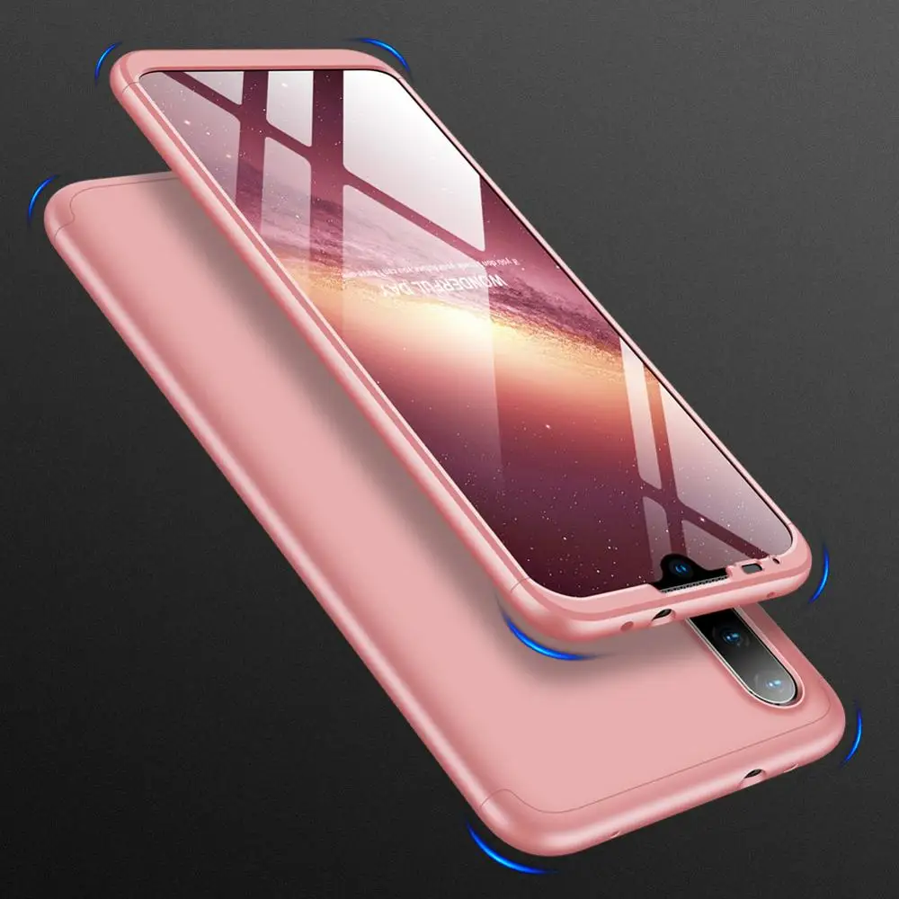 Розовый 20 шт./лот 360 все включено щит из ПК для телефона чехол для Xiaomi Mi 5X6X8 8 se Honor 8 lite 9 9 se макс 3 Pocophone F1 A3 Примечание 10 - Цвет: Розовый
