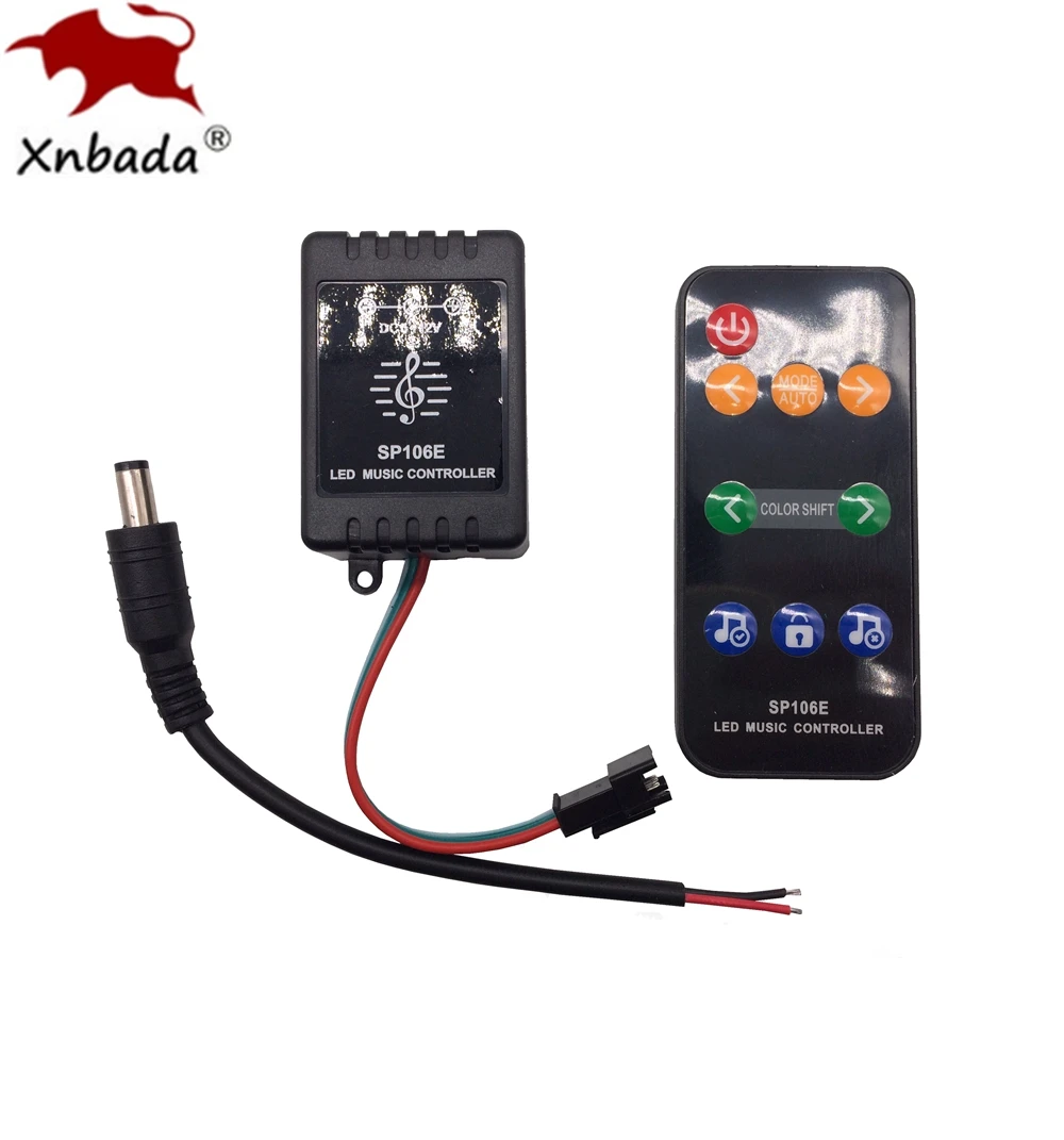 Светодиодная лента SP106E RGB с 9 клавишами музыкальный контроллер WS2811 /WS2812B /SK6812