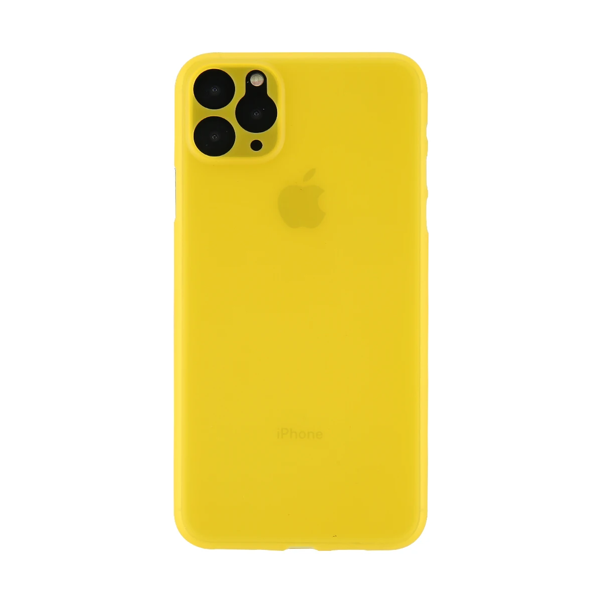 Чехол для телефона Ottwn карамельного цвета для iPhone 11, прозрачный чехол для iPhone 11 Pro Max 11 Pro, Ультратонкий матовый жесткий чехол-накладка из поликарбоната - Цвет: Цвет: желтый