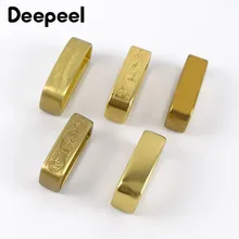 Deepeel 35-40mm Pure Copper Belt Loop Solid Brass Men Leather O D Ring Belts Buckle DIY LeatherCrafts Hardware Metal Accessories