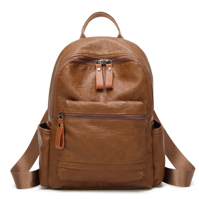 

Soft Surface Sheepskin Backpack 2017 New Style Fashion Korean-style Simple Backpack Fashion College Large Capacity Schoolbag Wom