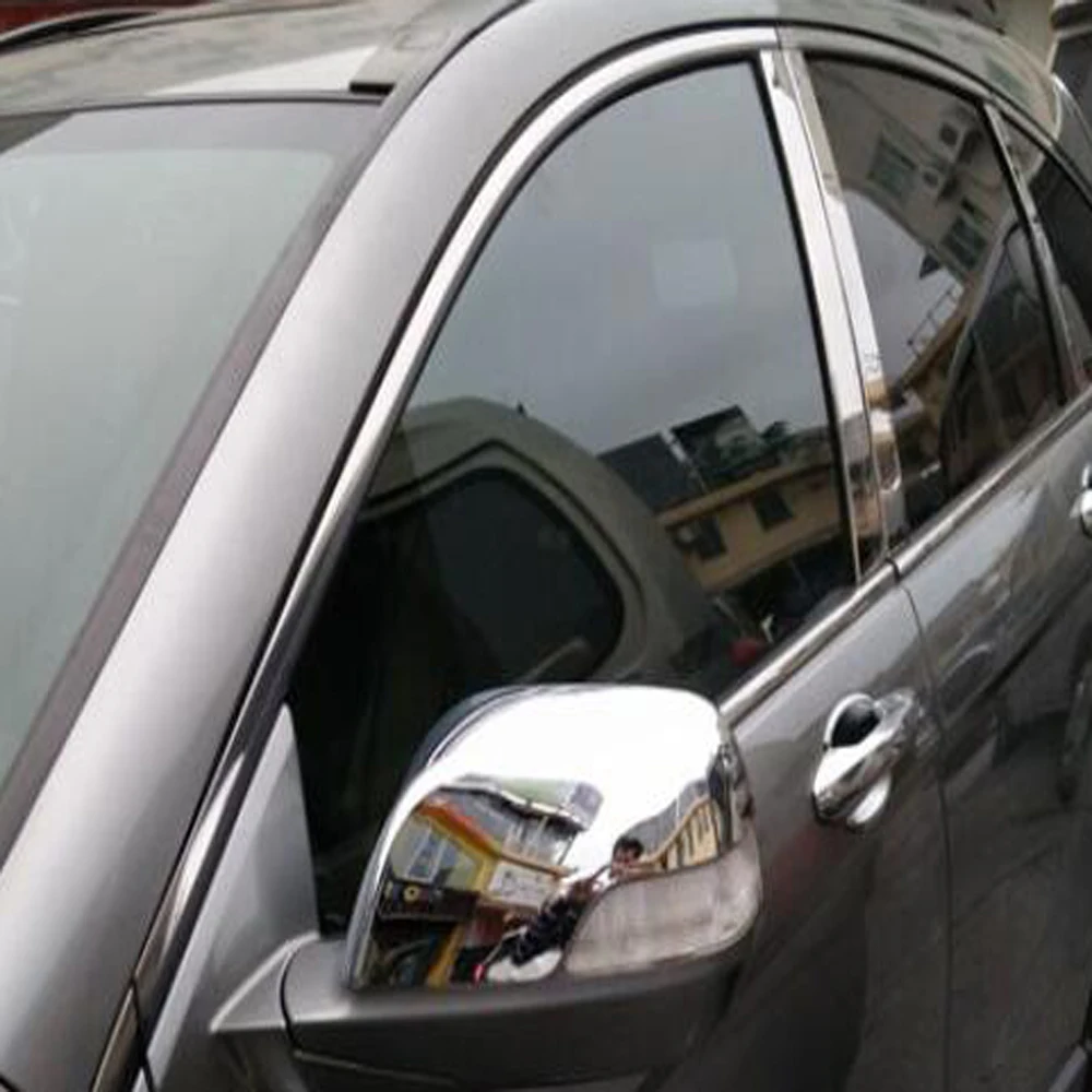 Для Honda CRV C-RV CR-V 2007-2010 2011 2012 ABS Chrome чехол для боковых зеркал заднего вида отделка