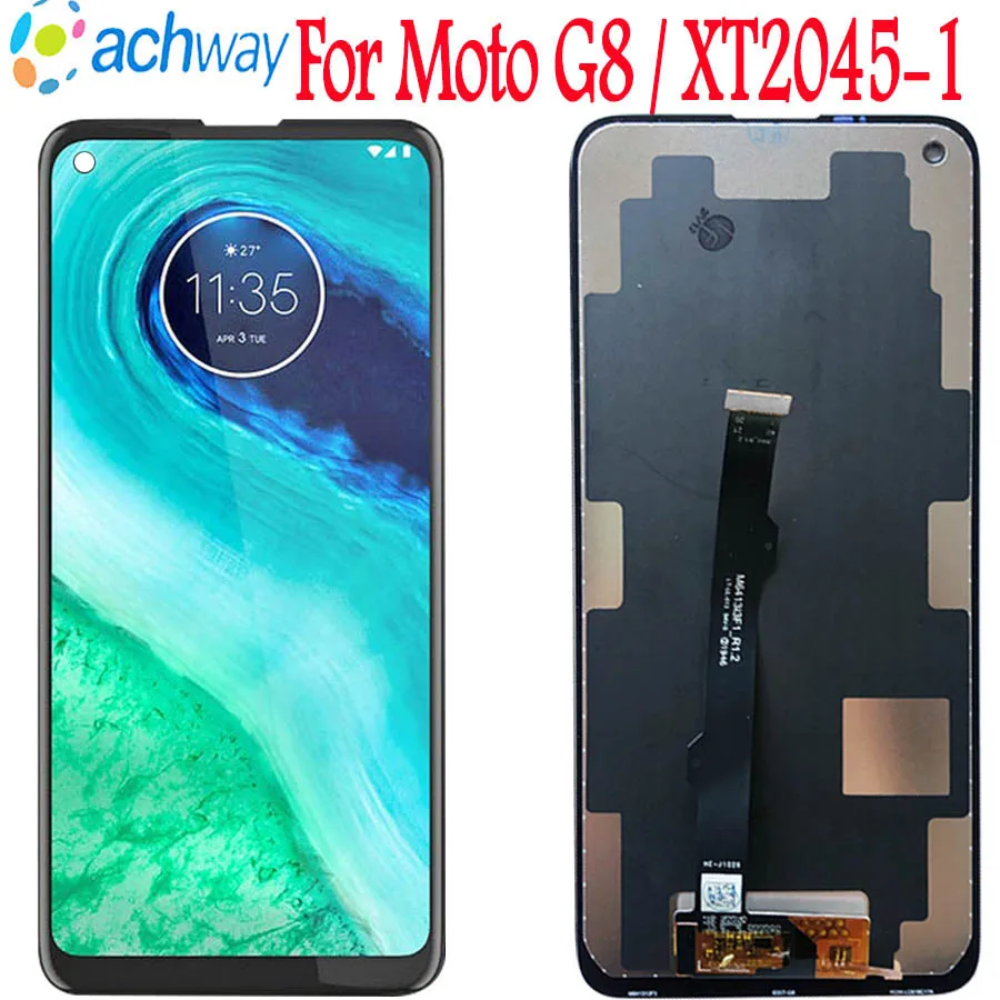 

Tested Work For moto G8 LCD Display Touch Screen XT2045-1 XT2045-2 XT2045-5 LCD Digiziter Assembly For Motorola Moto G8 display