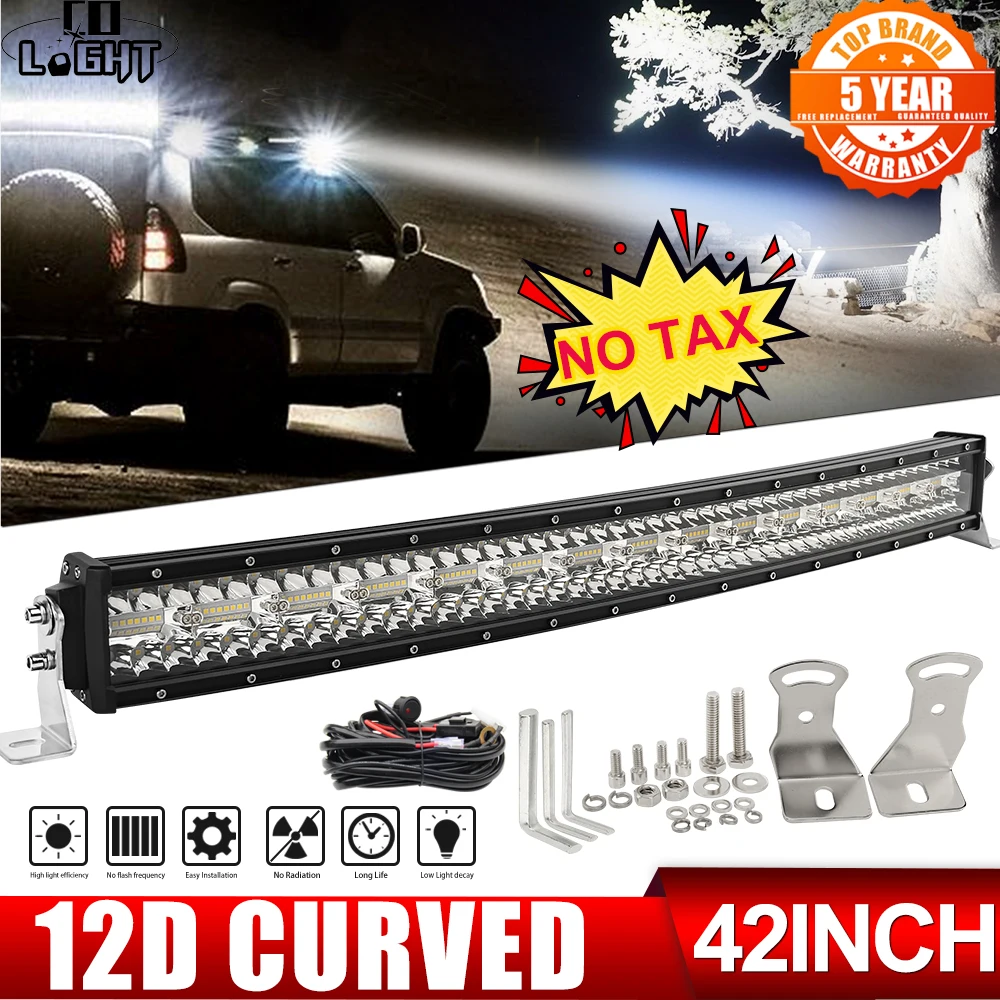 CO LIGHT 42 дюймовый 3 рядный светодиодный светильник 4x4 внедорожник 780 Вт точечный