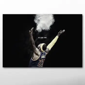 

Lebron James black background basketball Sport Posters Wall Art Prints Canvas Paintings for Living Room Decor