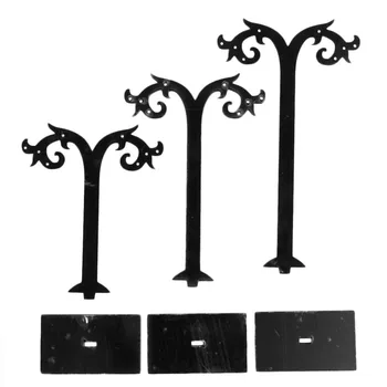 

3Pcs Jewelry Earring Ear Stud Display Stand Storage Hanger Holder Show Rack Gift