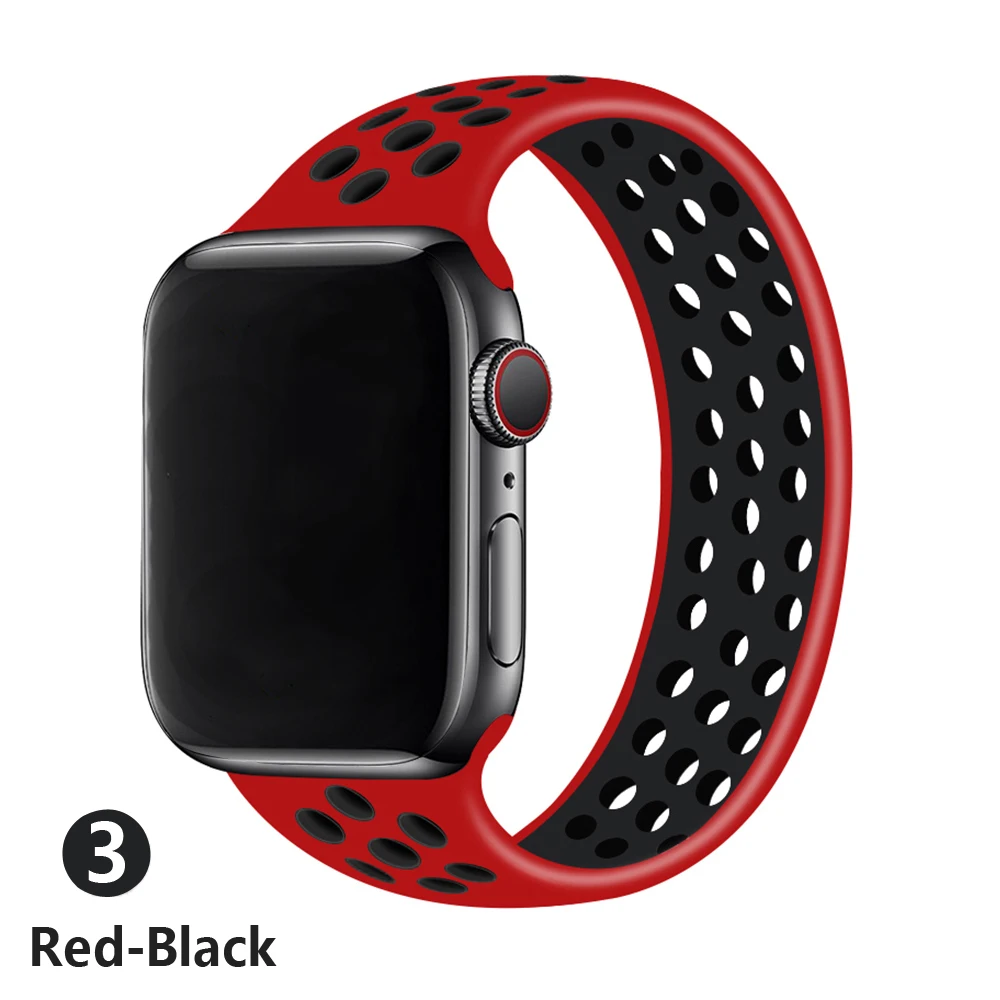 Solo Loop strap For Apple Watch Band 44mm 40mm 38mm 42mm Breathable silicone Elastic Belt bracelet band iWatch Series 3 4 5 SE 6 Solo Loop strap For Apple Watch Band 44mm 40mm 38mm 42mm Breathable silicone Elastic Belt bracelet band iWatch Series 3 4 5 SE 6