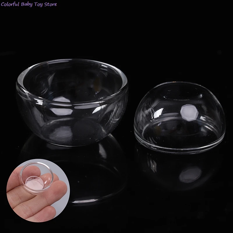 

New Glass Fruit Bowl Salad Bowl Mini Soup Plate Kitchen Accessories 1:12 Dollhouse Miniature