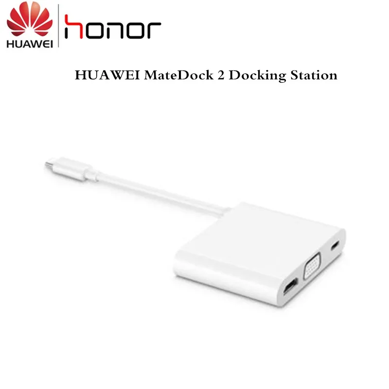 

Original Huawei MateDock 2 Docking Station Apply to Mate20 Pro X MateBook D X ProE Notebook Data Type-C Converter Transfer Cable