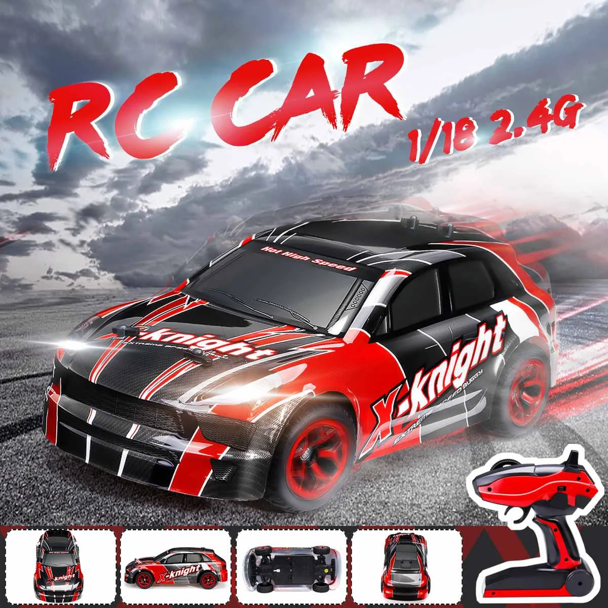 

1/18 RC Car Racing 4WD RC 2.4G Remote Control High Speed Off-Road Drift Racing Car Crawler Kids Toy Gift Road Drift Car