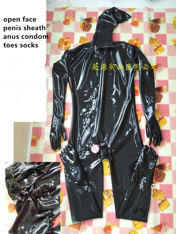 Latex Catsuit Ganzkrper-Anzug Mit Katzenohren  Maanfertigung In  Verschiedenen Strken & Farben Katzenohren Ganzkrper Latexanzug