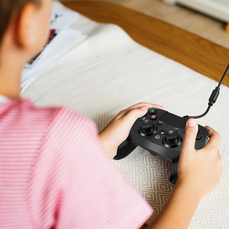 Usb проводной игровой контроллер для Ps4 Ps3 геймпады для ПК с двойным ударом гироскоп контактная платформа