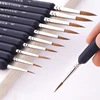 MIKAILAN Wolf Hair Paint Brush Fine Hand-painted Hook Line Pen Round Tip Miniature Brush For Drawing Gouache Oil Painting Brush 1