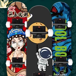 Luxury Maple Skateboard Hardware Complete Adults Beginners Skateboard Deck Old School Skate Completo Sports Accessories