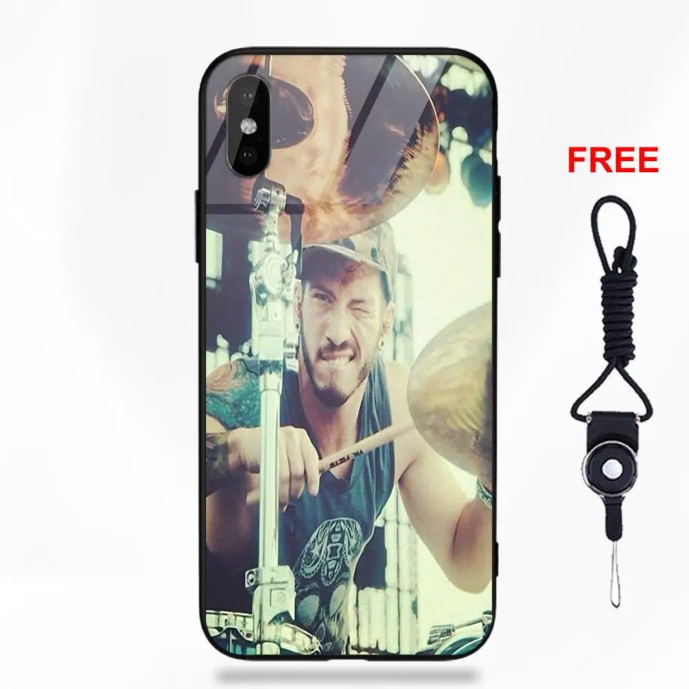 Для Apple iPhone 5 5C 5S SE 6 6S 7 8 Plus X XS Max XR Diy Мягкий ТПУ чехол+ закаленное стекло чехол для телефона Josh Dun Twenty One Pilots 21