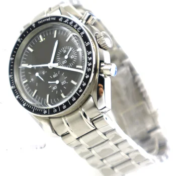 

40mm bliger grey sterile dial bow glass week indicator automatic mens watch