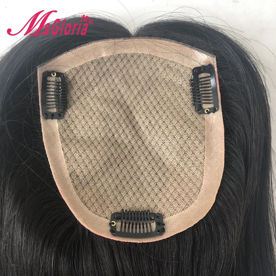 

Human Hair Toupee For Women And Men Silk Base Size 14*16 cm Hair Length 6-16 Inch Remy Hair Replacement System Natural Color