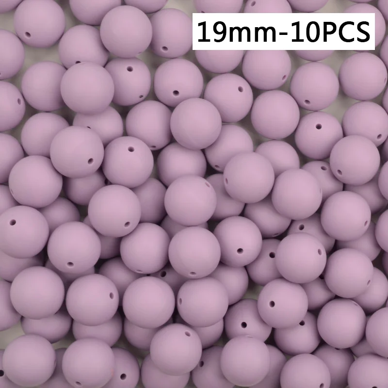 Силиконовые бусы 9/12/15 мм Детские Прорезыватель для зубов круглый Прорезывания Зубов Силиконовые Бусины Perle силиконовый зубного прикуса станет заметно Прорезывания Зубов Бусины для изготовления ювелирных изделий - Цвет: 19mm-10PCS