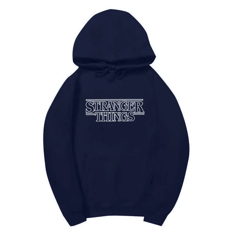 

Trendy Faces Stranger Things Hooded Mens Hoodies and Sweatshirts Oversized for Autumn with Hip Hop Winter Hoodies Men Brand