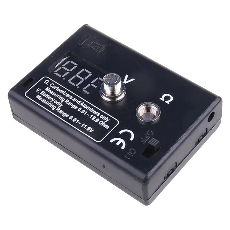 Digital LED ohm meter resistance reader voltage tester
