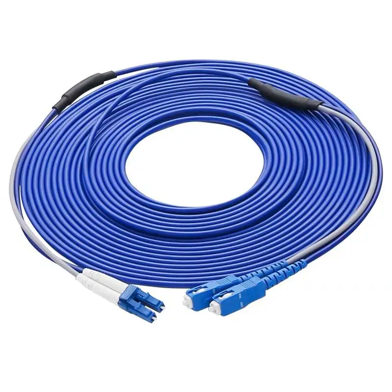 

5pcs/lot SC/UPC to LC/UPC Armored Fiber Patch Cable Duplex Single Mode Armored optical Patch cord