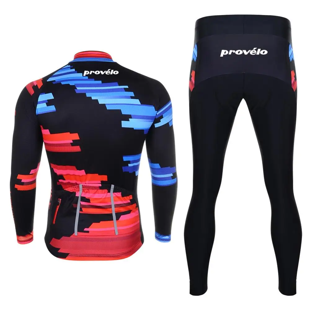 2019 Winter Cycling Clothing Men's Thermal Fleece Cycling Jersey Set ropa ciclismo hombre Warm Cycling Pants Full Zipper Sets
