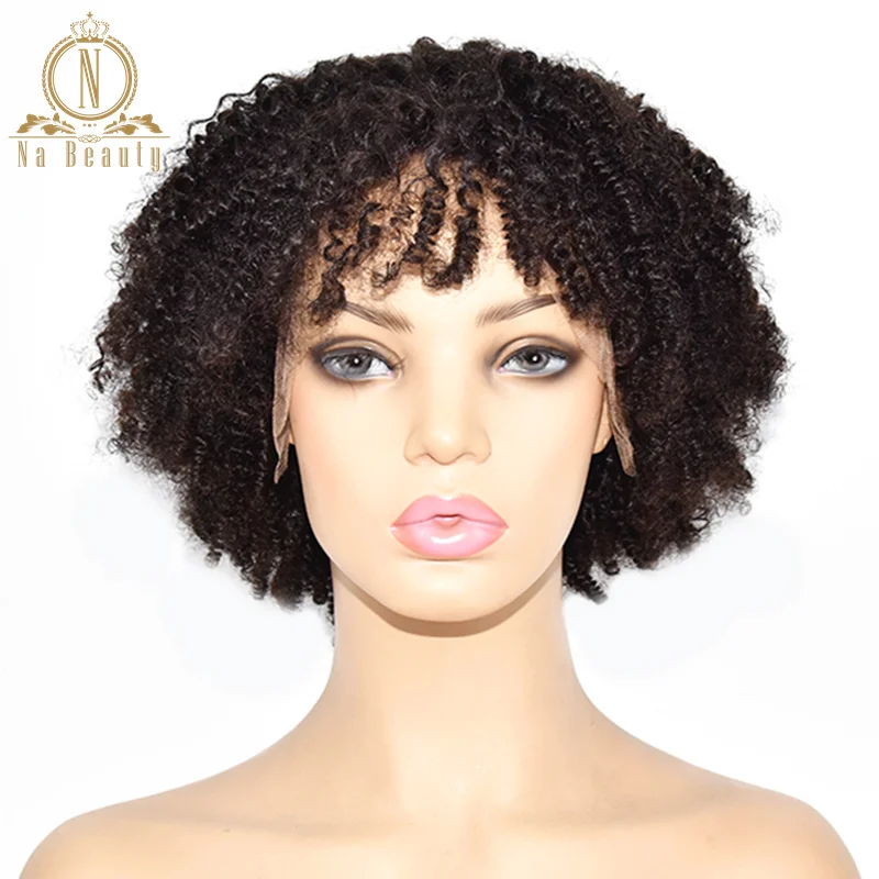 cabelo humano com franja pré arrancado 13x6