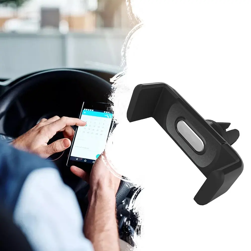 cell phone holder for car New Car Phone Holder For iPhone Smartphone Air Vent Mount Clip 360 Rotation Universal Support Telephone Voiture Soporte Movil mobile phone stands for vehicle