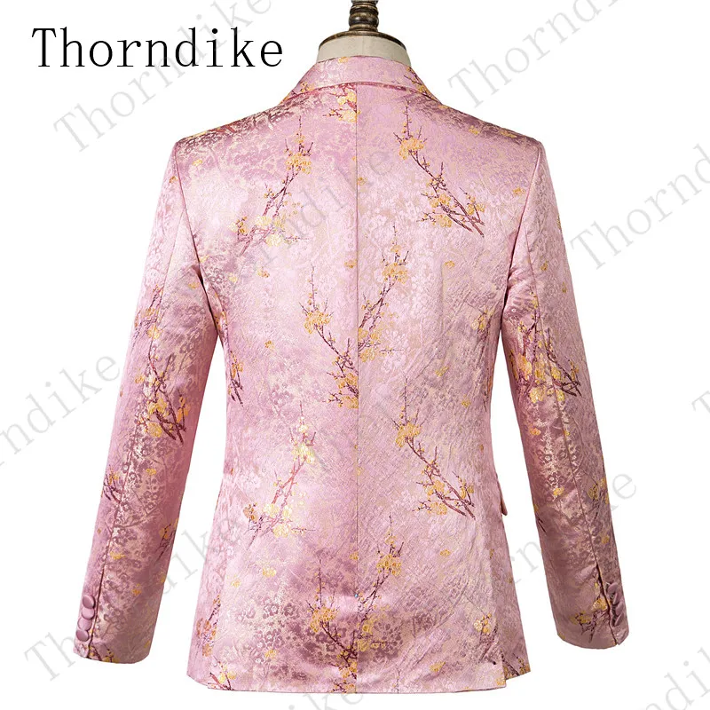 Thorndike(куртка+ брюки), высококачественные мужские костюмы, модный жаккардовый Мужской приталенный Повседневный Свадебный костюм для мужчин, костюм для выпускного вечера