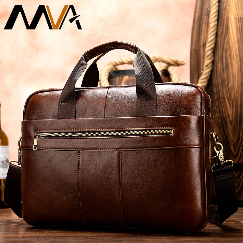 Executive Briefcase Bag for Men Office Leather Laptop Bag Men Cowhide  Handbags Luxury Designer Business Messenger Bag Shoulder - AliExpress