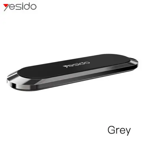 Серый Yesido C55 Mini Strip Shape Magnetic Car Phone Holder Stand Wall Magnet Mount Home for iPhone Samsung Huawei All Mobile Phone - Цвет: Серый