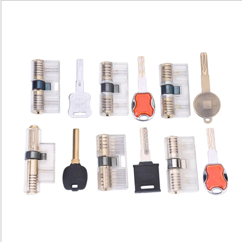 

Transparent Lock Locksmith Practice Lock Transparent Lock Box Set Of Six Real Kung Fu Practice Lock