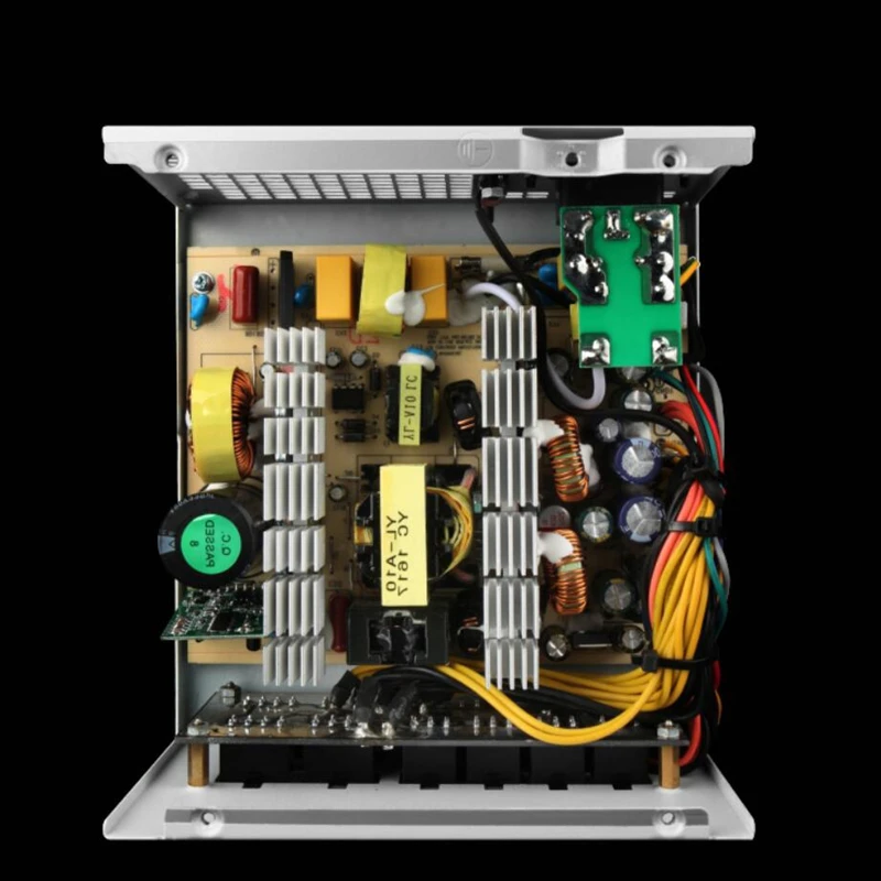 PSU для 1 stплеер паровой панк ATX 12 в 80 плюс серебро полностью модульная конструкция плоская линия RGB бесцветная подсветка 750 Вт блок питания PS-750AX