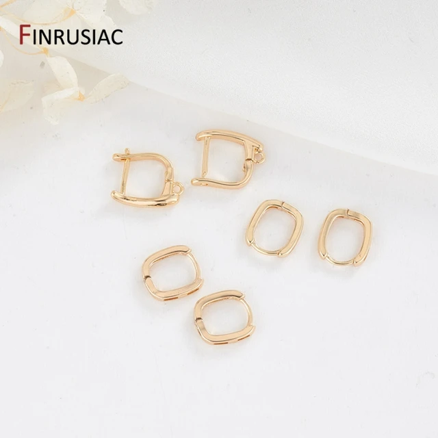 女性のための金メッキイヤリング,14k,自家製,パール,ジュエリーアクセサリー,DIY AliExpress Mobile