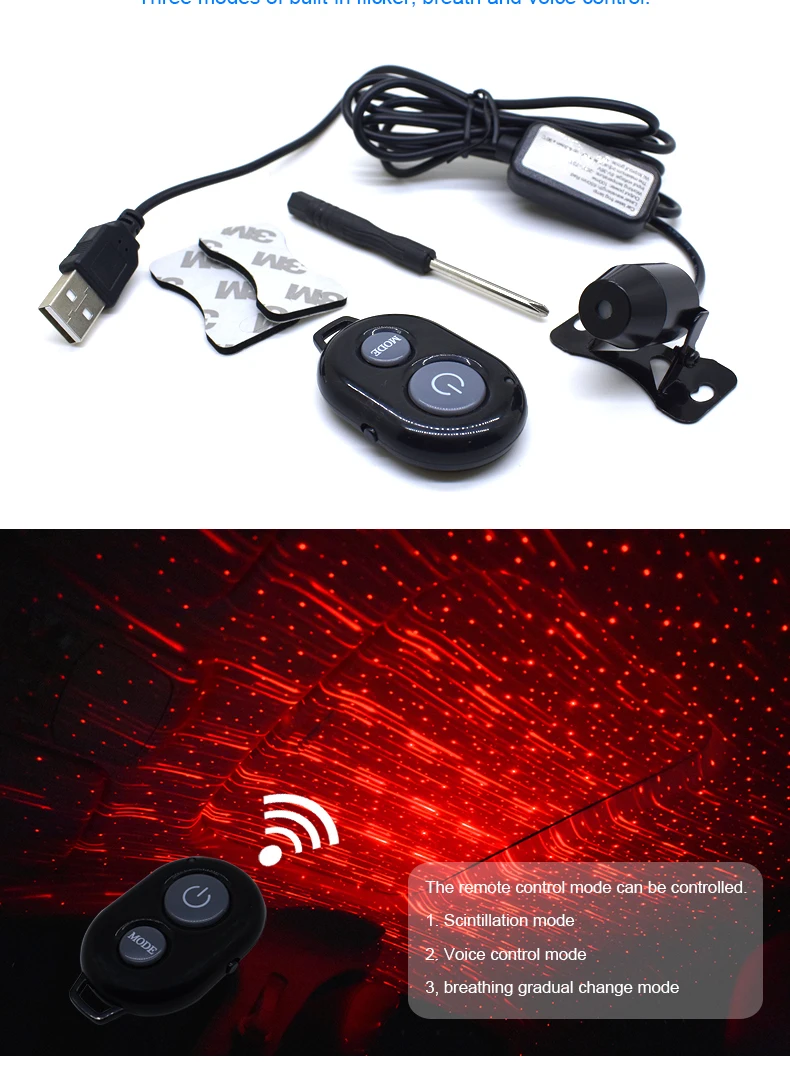 CNSUNNYLIGHT USB светодиодный автомобильный атмосферный светильник интерьерная звезда DJ RGB Красочный музыкальный звук Авто домашний DJ вечерние декоративные огни