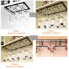 1Piece Wine Glass Goblet Rack Under Cabinet Stemware Holder Rustic Iron Organizer Storage Hanger Black White Gold  3 4 5 Rows 2