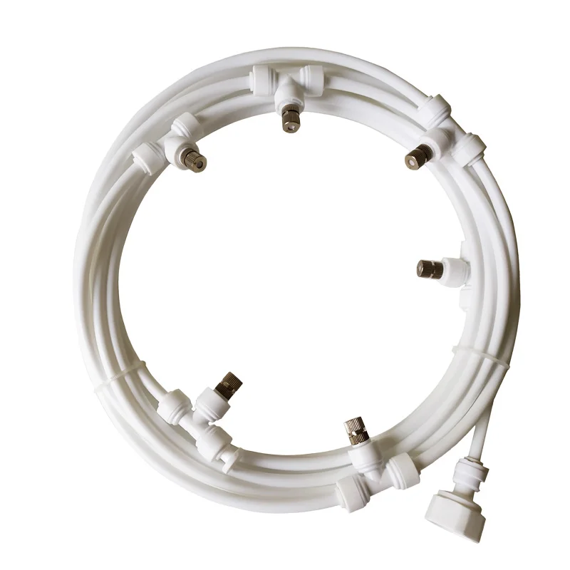 garden nozzle misting watering irrigation Kit For Greenhouse Garden Patio Waterring Irrigation Mister White