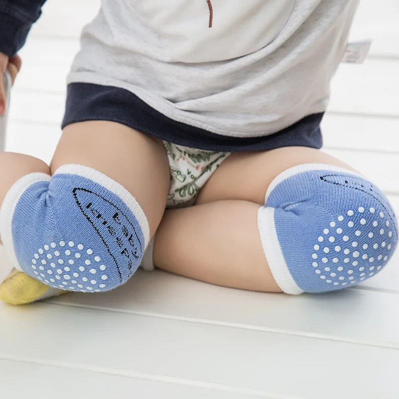 

1-36Months Babys Non-slip Baby Kneecap Summer Children's Cotton KneePad Baby Crawling Knee Pads Silicone Printing Breathable