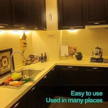 

Automatic Induction LED Night Light Mini Light Sensor Control Nightlight Lamp For Kitchen Cabinet Kids Bedroom Living Room Bath