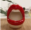 Ceramic Flower Pot Crafts Vase Ceramic Lips Planter Sexy Mouth Gift Green Plant Container Ashtray Home Decoration ► Photo 3/6