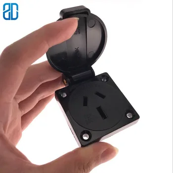 

Austrian New Zealand Waterproof Industrial Socket 15A 250V AC Power Socket Connector Plug Electrical Socket With cover