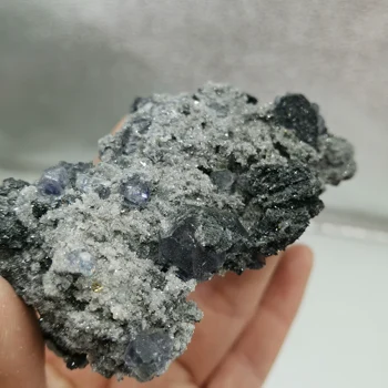 

92g Natural Healing Fluorite Stone Shinning Specimen Hierarchy Details Decoration Stone #XQ516