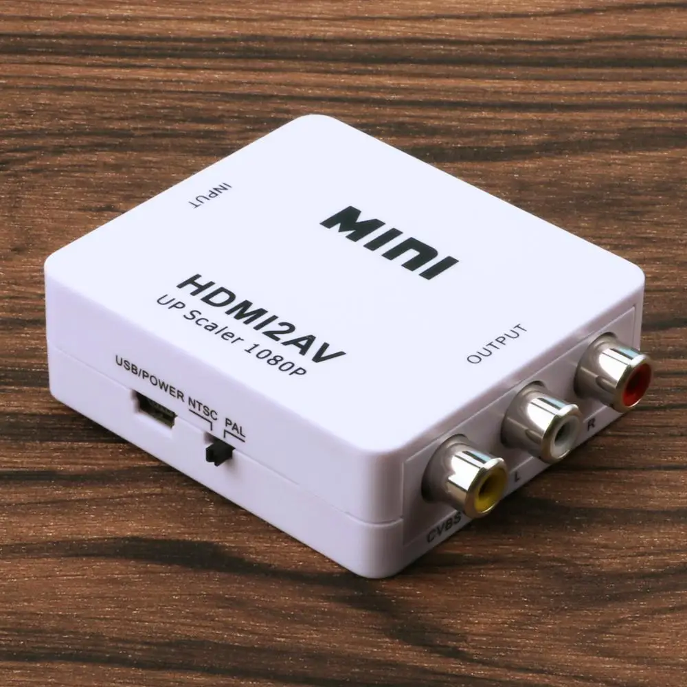 Amkle HDMI К AV адаптер RCA конвертер CVBS 1080P видео HDMI2AV Поддержка NTSC PAL